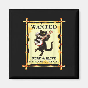 Schrodinger's Physics Cat Quantum Physicist Magnet