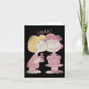 Schroeder & Lucy Valentine's Day Kiss Card