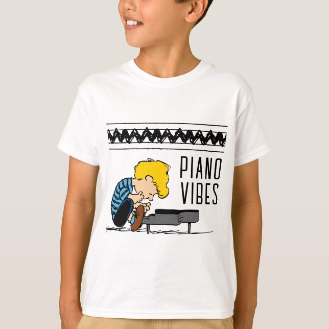 Schroeder Charlie Brown Music T-Shirt (Front)