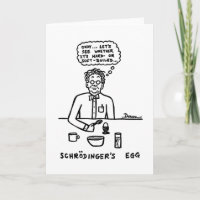 Schroedinger's Egg Blank Notecard