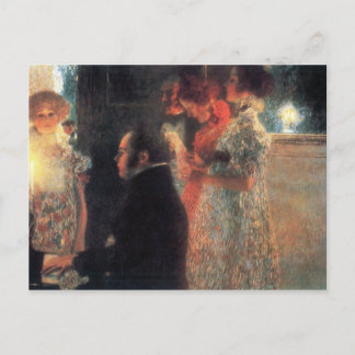 Schubert at the piano by Gustav Klimt Postcard