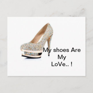 schuh- Postkarte Postcard