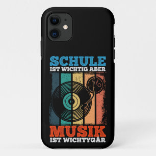 Schule ist Wichtig Aber Musik ist Wichtiger tiger iPhone 11 Case
