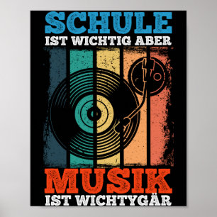 Schule ist Wichtig Aber Musik ist Wichtiger tiger  Poster