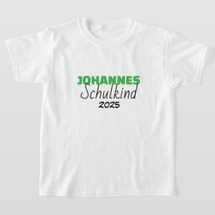 Schulkind 2025 - grün Einschulung T-Shirt