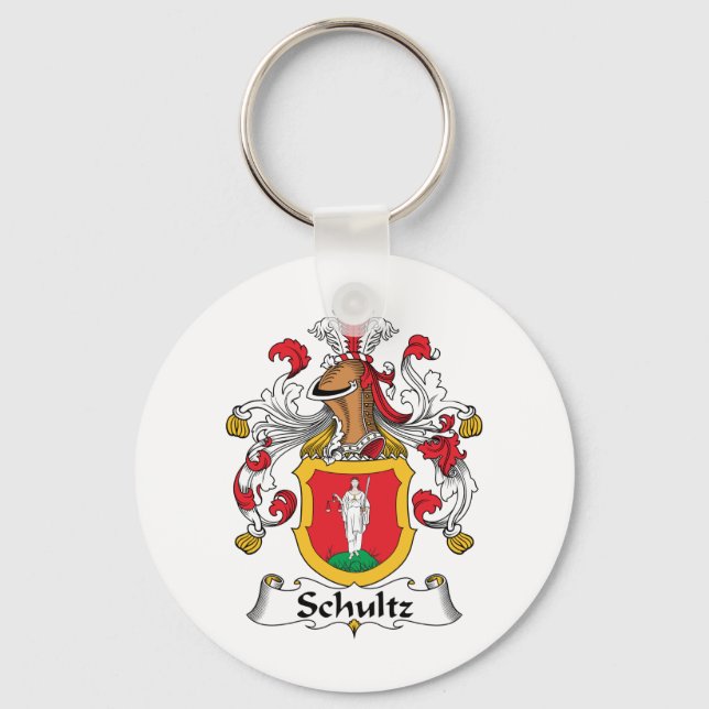 Schultz Family Crest Key Ring (Front)