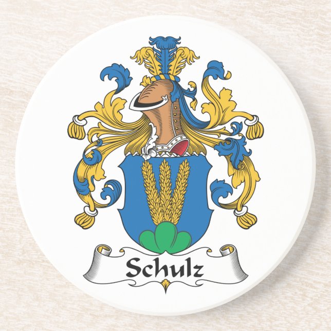 Schulz Family Crest Coaster (Front)