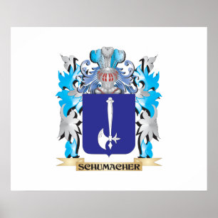 Schumacher Coat of Arms - Family Crest Poster