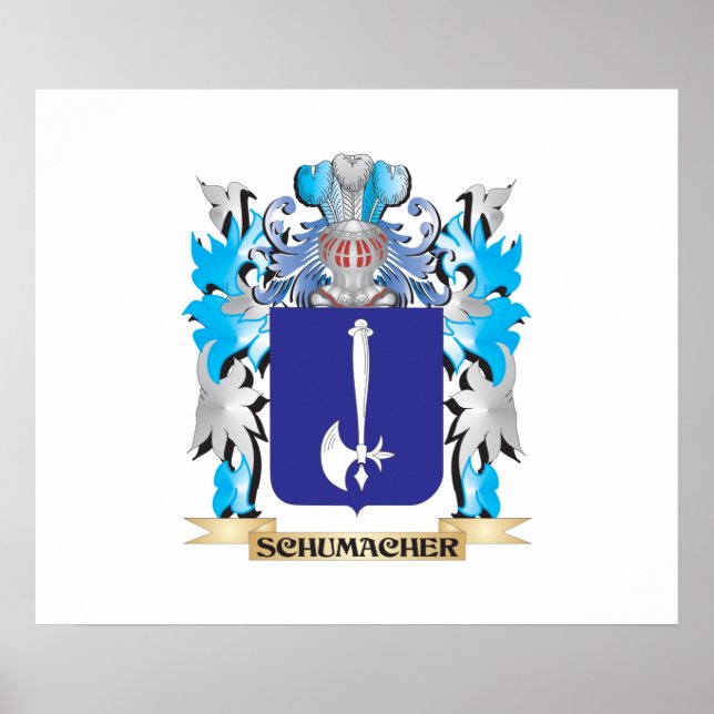 Schumacher Coat of Arms - Family Crest Poster (Front)