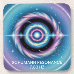 Schumann Resonance 7.83 Hz Plastic Coaster Set