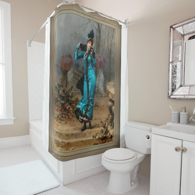 Schutz vor dem Sturm by Frederik Hendrik Kaemmerer Shower Curtain (In Situ)