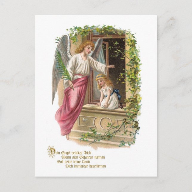 Schutzengel am Fenster Postcard (Front)