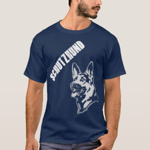 Schutzhund Protection dog in German Dog Training T-Shirt