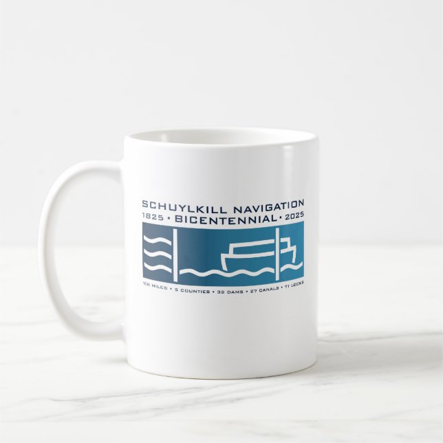 Schuylkill Navigation Company Bicentennial Logo Coffee Mug (Left)