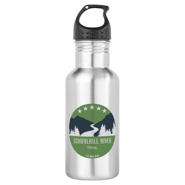 Schuylkill River Trail 532 Ml Water Bottle (Front)