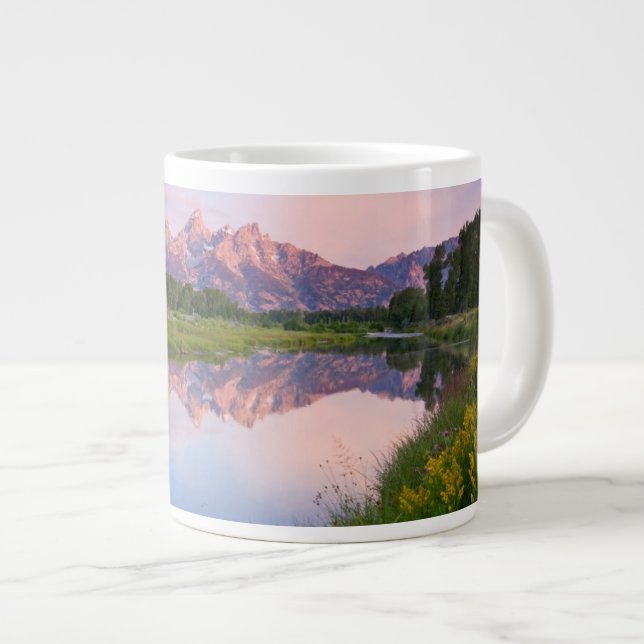Schwabacher Landing Sunrise Large Coffee Mug (Front Right)