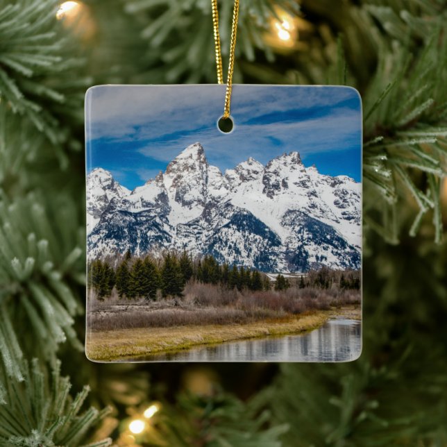 Schwabacher's Landing Ceramic Ornament (Tree)