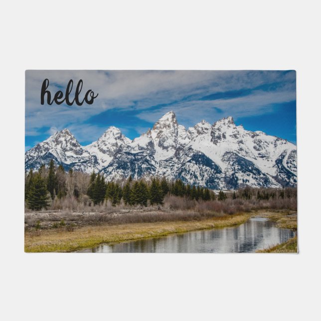 Schwabacher's Landing Winter Doormat (Front)