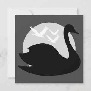 Schwanz-Risiko für Schwarzen Invitation