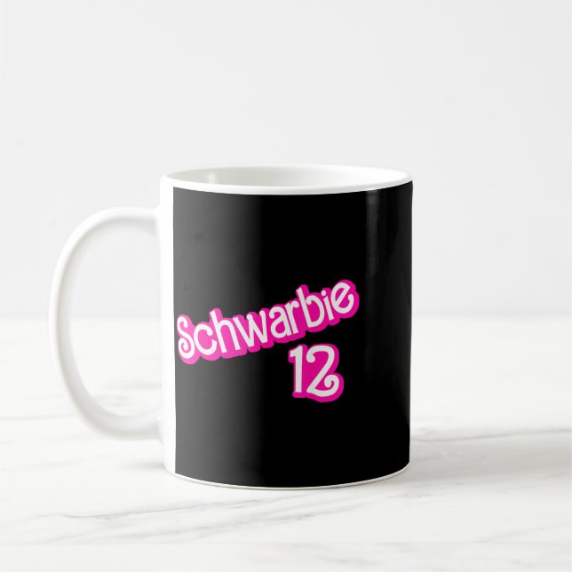 Schwarbie 12 Pink Coffee Mug (Left)