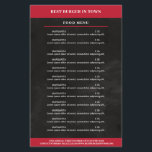 Schwarz, Rot Flyer<br><div class="desc">Flyer in Schwarz Rot,  gut geeignet für Restaurants,  Essen-Lieferservice. Editieren Sie ihr Produkt einfach in dem Sie ihren Text eingeben. Sie können die Schriftart,   Farbe und die Position individuell durch "weitere Personalisierung" auswählen.</div>