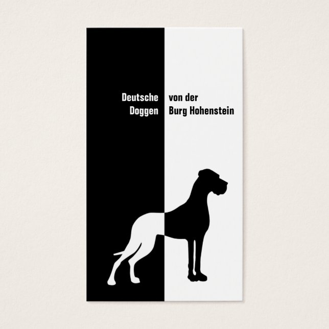 Schwarz weiß Imposant (Front)