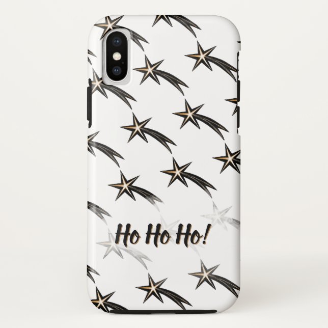Schwarz weiß Sternschnuppe Case-Mate iPhone Case (Back)