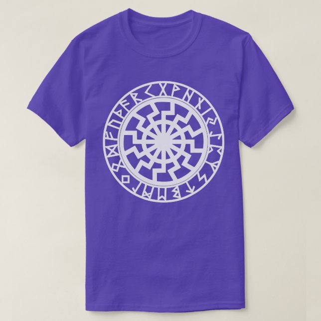 Schwarze Sonne Black Sun Blacksun Runes Futhark Od T-Shirt (Design Front)