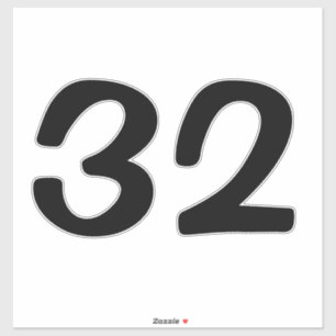 Schwarze Zahlen Aufkleber Hausnummer / Mülltonne