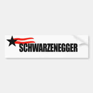 Schwarzenegger Bumper Sticker