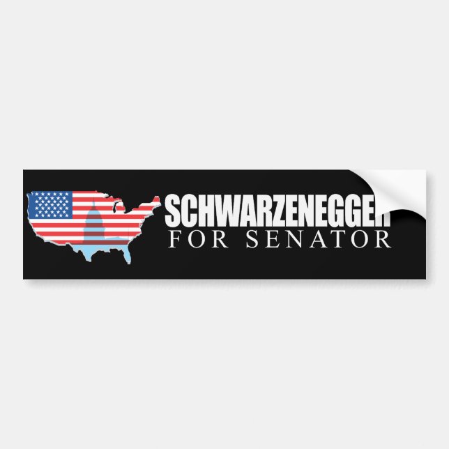Schwarzenegger for Senator 2010 Bumper Sticker (Front)