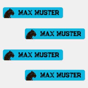 Schwarzer Panther blau 96 schmale Kinder