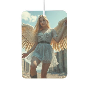 Schwarzer Teufel, weißer Engel Car Air Freshener