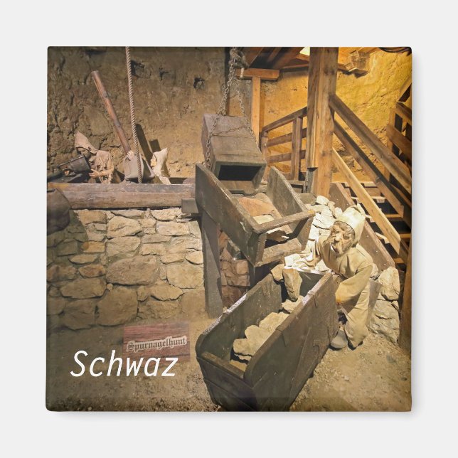Schwaz silver mine magnet (Front)