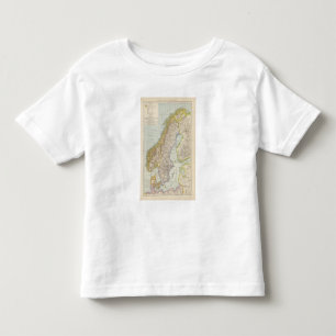 Schweden, Norwegen - Sweden and Norway Map Toddler T-Shirt