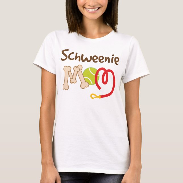 Schweenie Dog Breed Mum Gift T-Shirt (Front)
