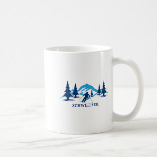Schweitzer idaho ski resort skiing skier  coffee mug