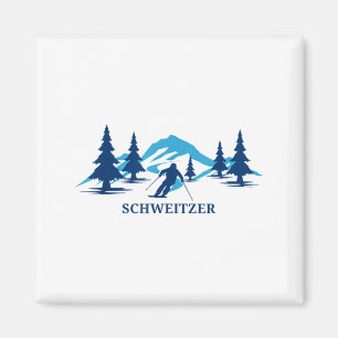 Schweitzer idaho ski resort skiing skier magnet