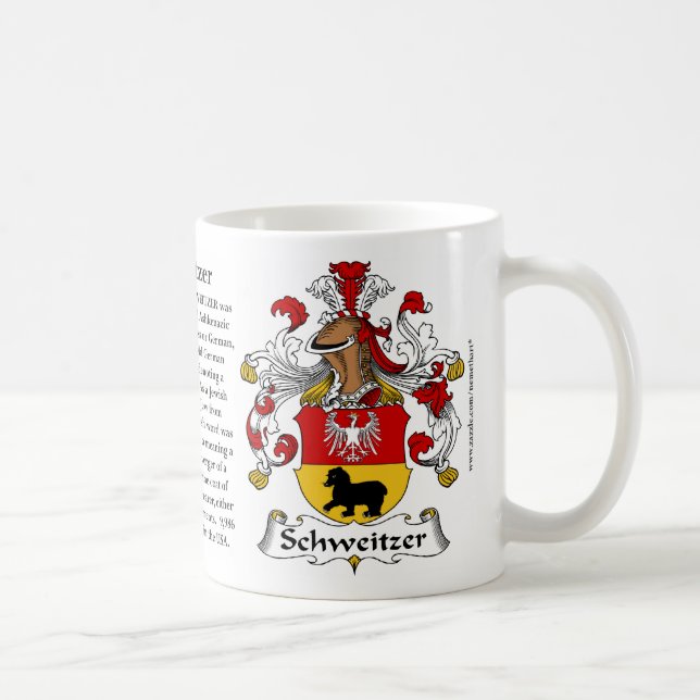 Schweitzer, the Origin, the Meaning and the Crest Coffee Mug (Right)