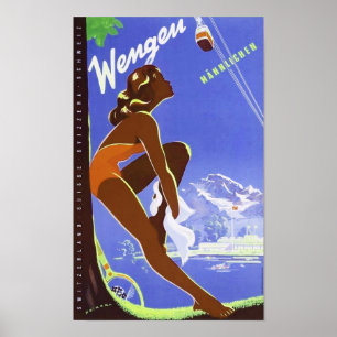 " Schweiz: 2021/heute Bern - Wengen Männl. Reise Poster