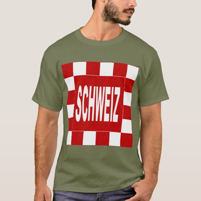 SCHWEIZ dark green T-shirt (Front)