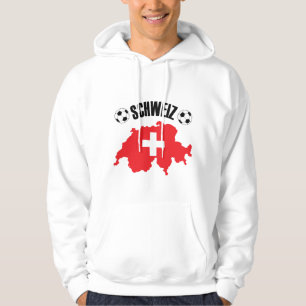 Schweiz Fussball Switzerland Map Hoodie