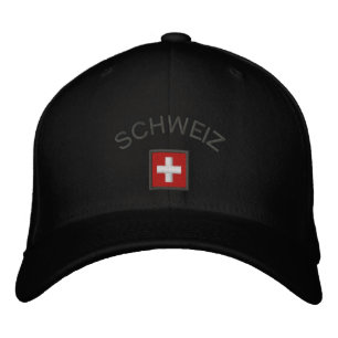 Schweiz Hat - Switzerland Cap With Swiss Flag