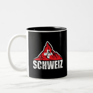 Schweiz Matterhorn Switzerland Vintage Two-Tone Coffee Mug