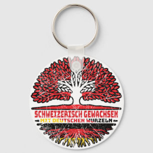 Schweiz Schweizer Deutsch Deutschland Baum Wurzel Key Ring