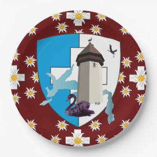 Schweiz Suisse Svizzera Svizra Luzern Pappteller Paper Plate