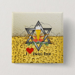 Schweiz - Suisse - Svizzera - Svizra - Switzerland 15 Cm Square Badge