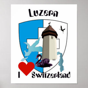 Schweiz, Suisse, Svizzera, Svizra, Switzerland Poster