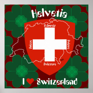 Schweiz, Suisse, Svizzera, Svizra, Switzerland Poster