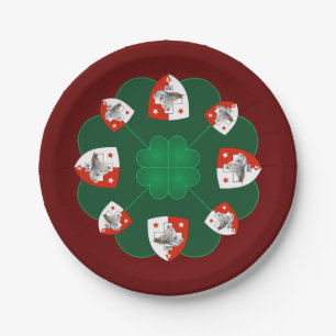 Schweiz Suisse Svizzera Svizra Switzerland Teller Paper Plate